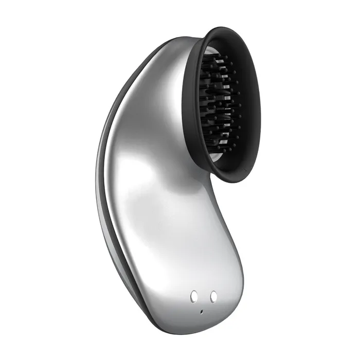 Vibrators Twitch HandsFree Suction And Vibration Toy Silver Shots Toys Vibrators Twitch HandsFree Suction And Vibration Toy Silver Shots Toys