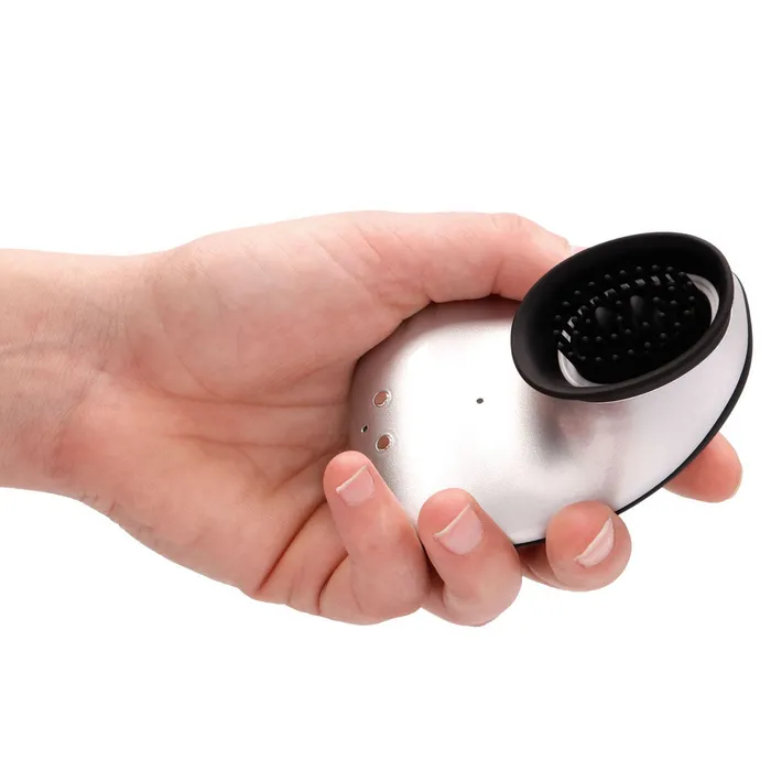 Vibrators Twitch HandsFree Suction And Vibration Toy Silver Shots Toys Vibrators Twitch HandsFree Suction And Vibration Toy Silver Shots Toys