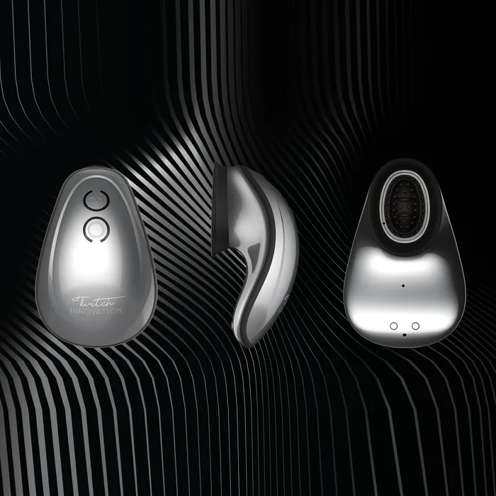 Vibrators Twitch HandsFree Suction And Vibration Toy Silver Shots Toys Vibrators Twitch HandsFree Suction And Vibration Toy Silver Shots Toys