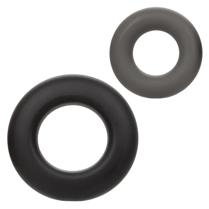 Alpha Liquid Silicone Prolong Set of 2 Blackgray CalExotics Anal Alpha Liquid Silicone Prolong Set of 2 Blackgray CalExotics Anal
