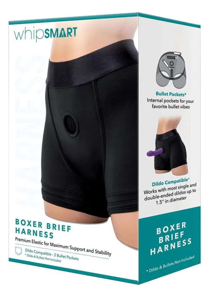 Anal Whip Smart Soft Packing Boxer Brief Medium Black Anal Whip Smart Soft Packing Boxer Brief Medium Black