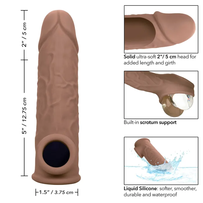 CalExotics Performance Maxx LifeLike Extension 7 Inch Brown Anal CalExotics Performance Maxx LifeLike Extension 7 Inch Brown Anal