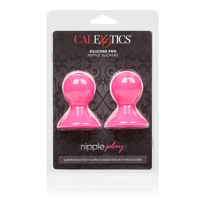 Couples CalExotics Nipple Play Silicone Pro Nipple Suckers Pink
