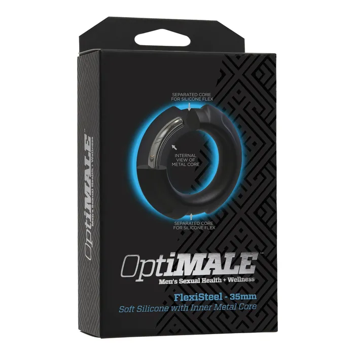 Doc Johnson Male Sex Toys OptiMale FlexiSteel Cock Ring