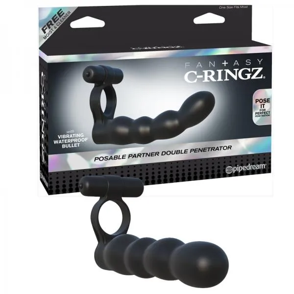 Fantasy CRingz Posable Partner Double Penetrator Pipedream Products Female Sex Toys