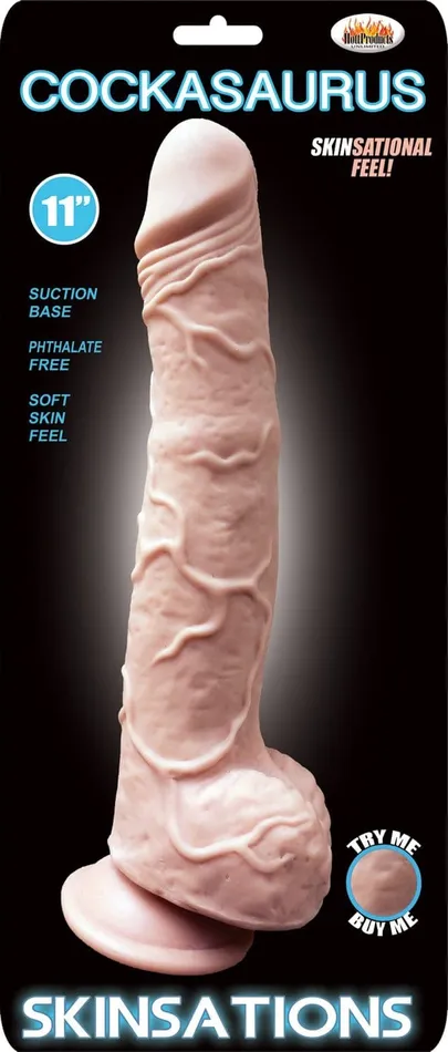 Hott Products Dildos Skinsations Cockasaurus 11 Dildo