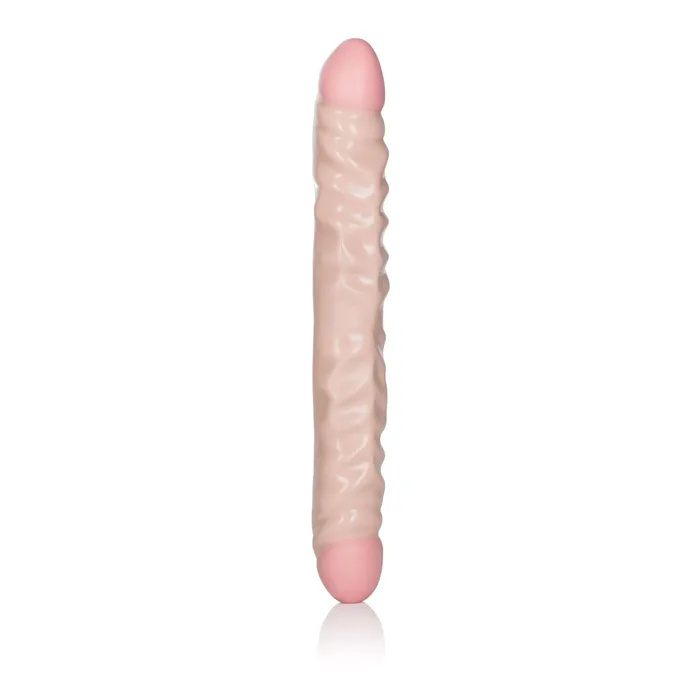 Ivory Duo 12 Inches Veined Double Dong CalExotics Dildos Ivory Duo 12 Inches Veined Double Dong CalExotics Dildos