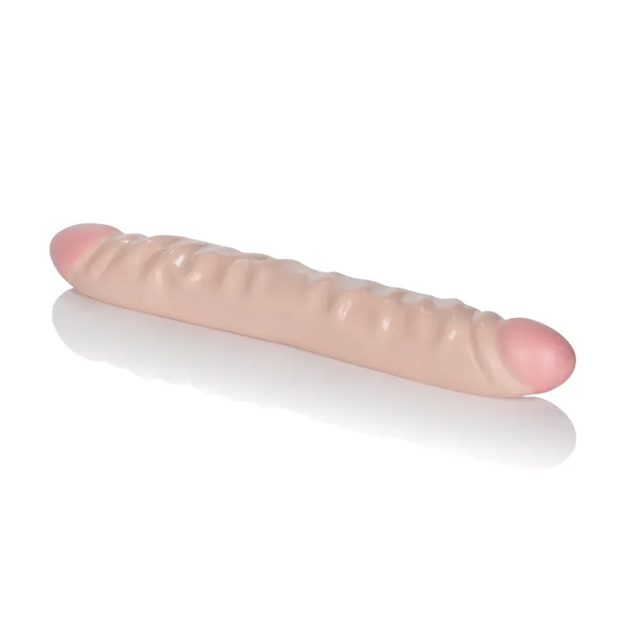 Ivory Duo 12 Inches Veined Double Dong CalExotics Dildos Ivory Duo 12 Inches Veined Double Dong CalExotics Dildos
