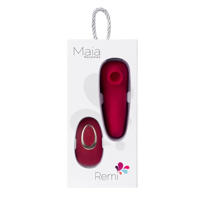 Maia Toys Female Sex Toys Remi 15Function Rechargeable Remote Control Suction Panty Vibe Red Maia Toys Female Sex Toys Remi 15Function Rechargeable Remote Control Suction Panty Vibe Red