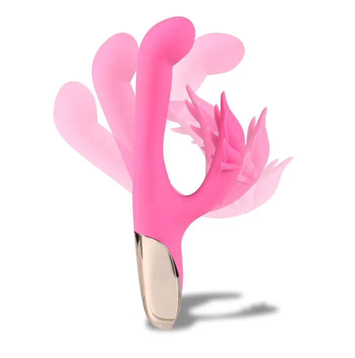 Maia Toys Vibrators Maui 420 Series Dual Motor GSpot Pot Leaf Rechargeable Vibrator Pink Maia Toys Vibrators Maui 420 Series Dual Motor GSpot Pot Leaf Rechargeable Vibrator Pink