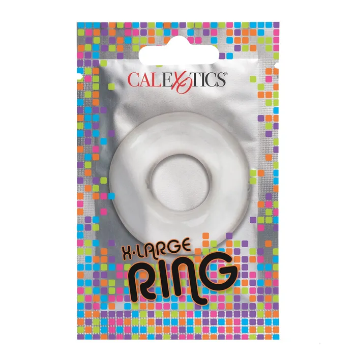 Male Sex Toys CalExotics Foil Pack XLarge Ring Clear