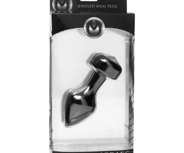 Male Sex Toys XR Brands Master Series Master Series Spade Petite Jewel Aluminum Anal Plug Crystal Male Sex Toys XR Brands Master Series Master Series Spade Petite Jewel Aluminum Anal Plug Crystal
