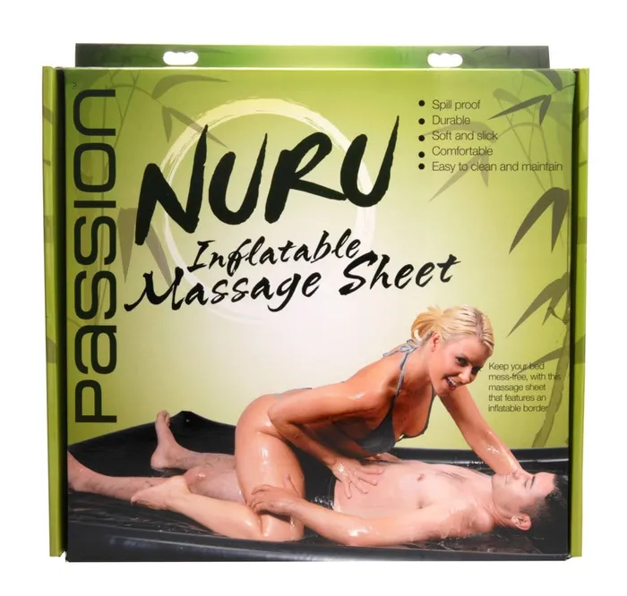 Nuru Inflatable Vinyl Massage Sheet XR Brands Passion Lubricant Couples