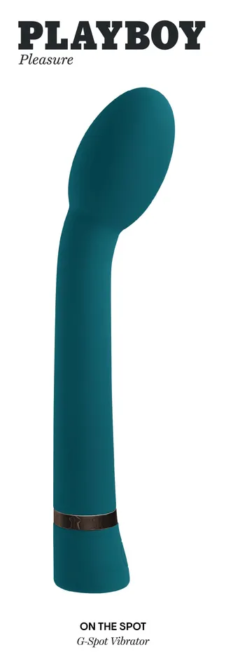 On the Spot GSpot Vibrator Deep Teal Playboy Vibrators