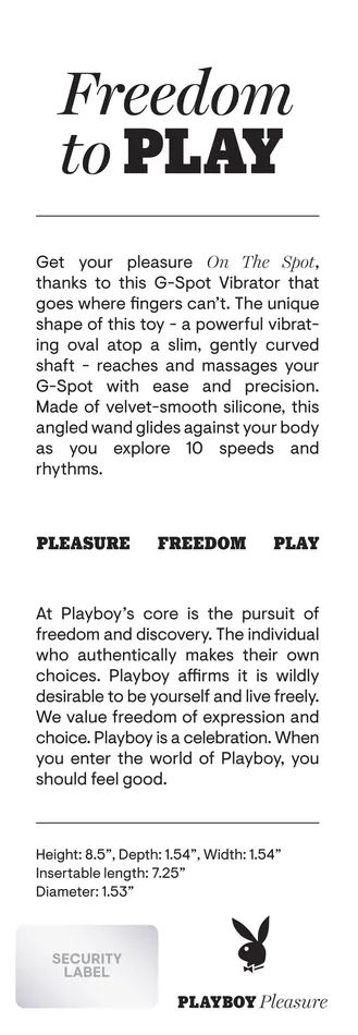 On the Spot GSpot Vibrator Deep Teal Playboy Vibrators On the Spot GSpot Vibrator Deep Teal Playboy Vibrators