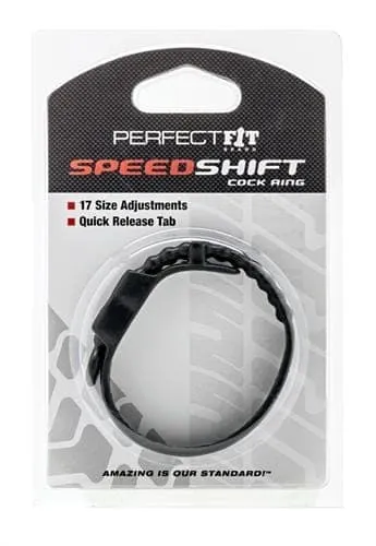 Perfect Fit Speed Shift Erection Ring Black Anal