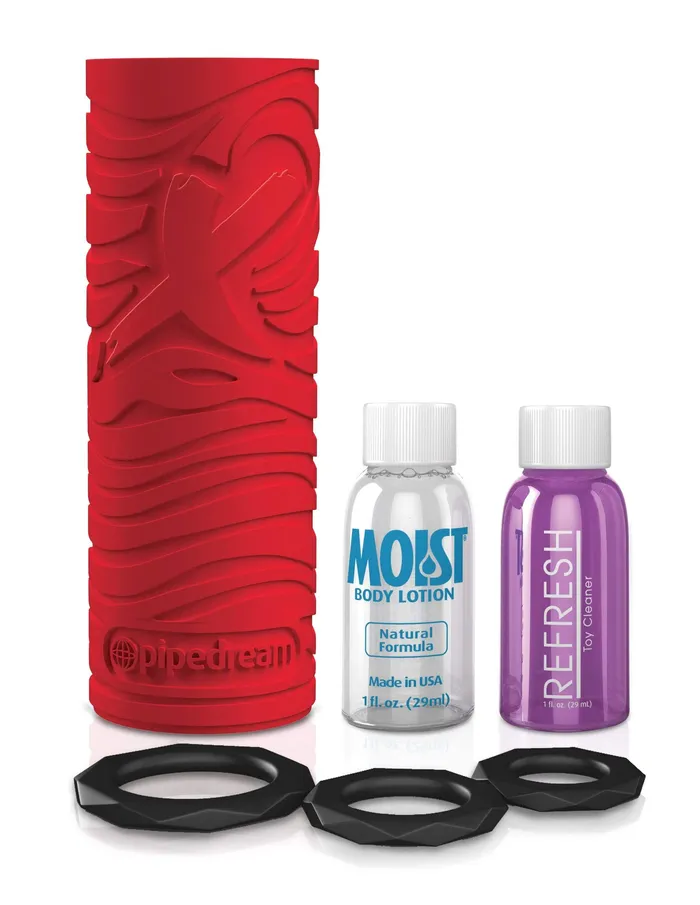 Pipedream Male Sex Toys Pdx Elite Ez Grip Stroker Red