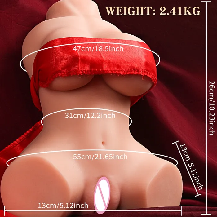 QYCOLO Store Male Sex Toys Realistic Double Channel Silicone Sex Doll