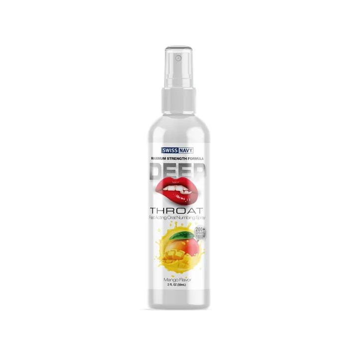 Swiss Navy Deep Throat Spray Mango 2 Oz MD Science Lab Male Sex Toys