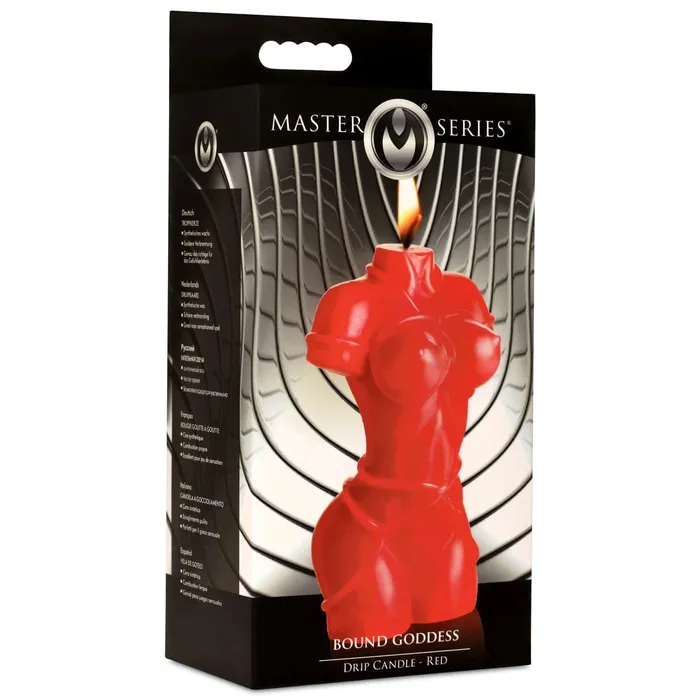 Vibrators XR Brands Master Series Bound Goddess Drip Candle Red