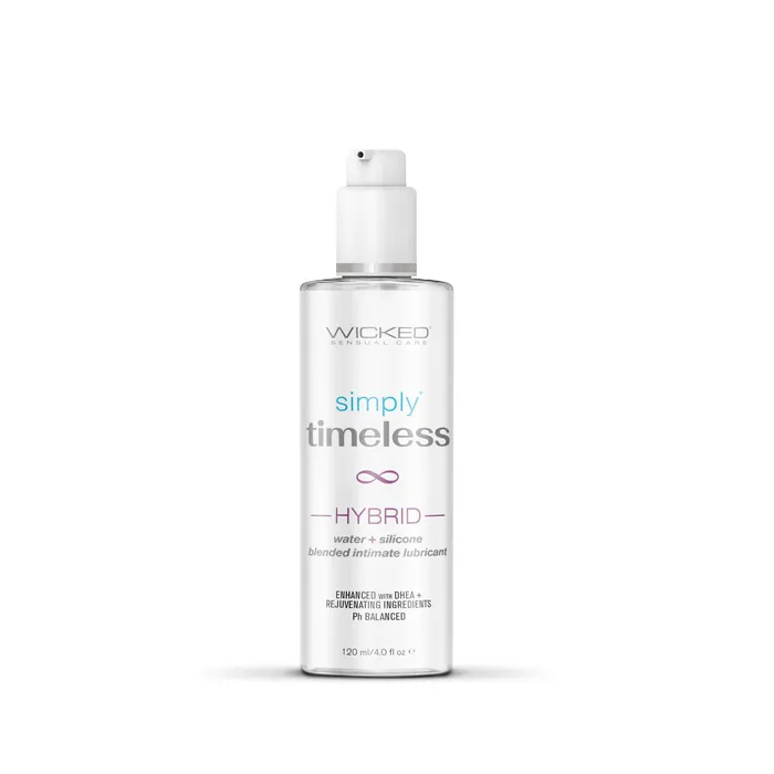 Wicked Sensual Care Vibrators Simply Timeless Aqua Hybrid Based 4 Oz