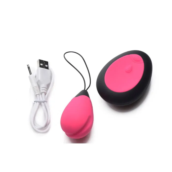10X Vibrating Egg wRemote Pink Bang Vibrators