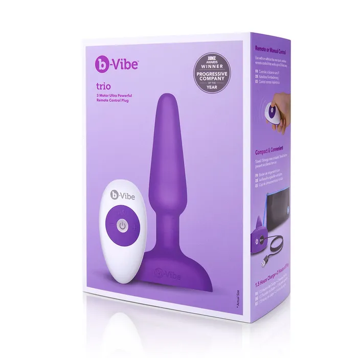 Anal BVibe BVibe Trio Plug Assorted Colors Anal BVibe BVibe Trio Plug Assorted Colors
