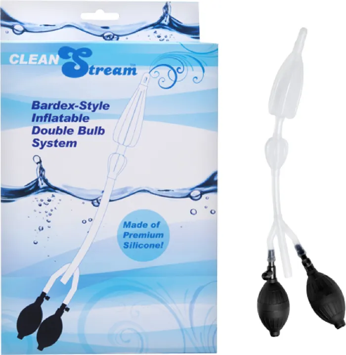 Anal XR Brands Silicone Double Bulb Nozzle Clear Sex Adult Pleasure Orgasm Anal XR Brands Silicone Double Bulb Nozzle Clear Sex Adult Pleasure Orgasm