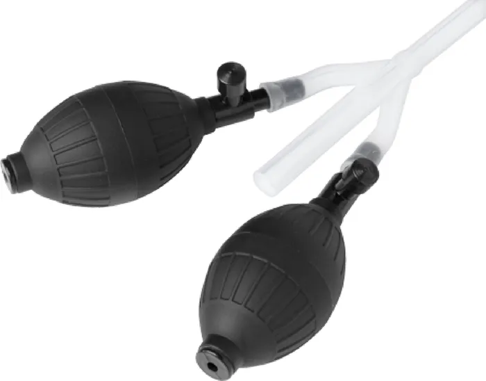 Anal XR Brands Silicone Double Bulb Nozzle Clear Sex Adult Pleasure Orgasm