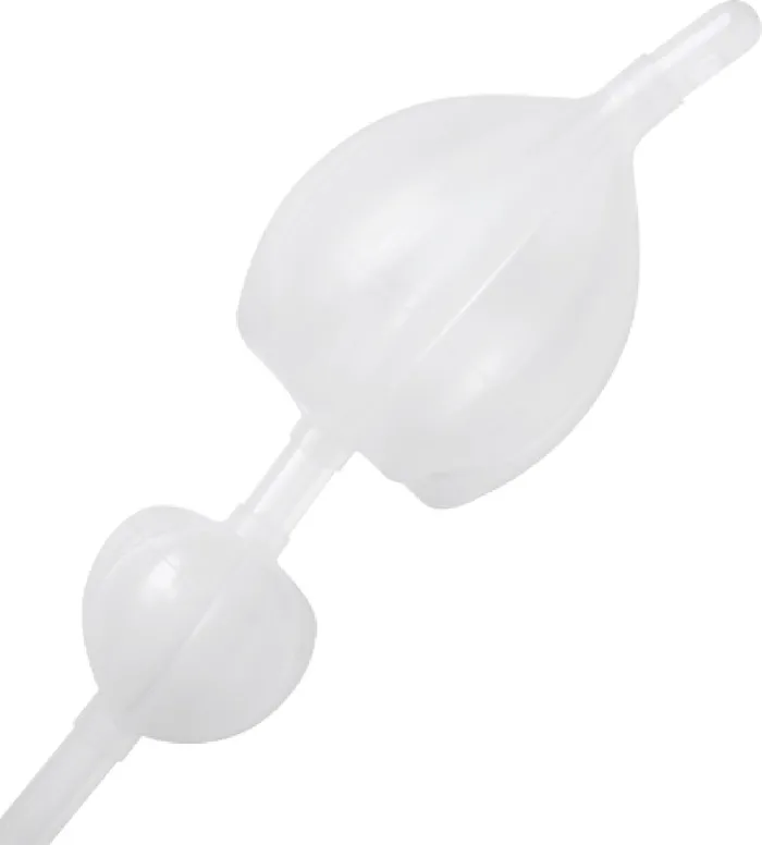 Anal XR Brands Silicone Double Bulb Nozzle Clear Sex Adult Pleasure Orgasm