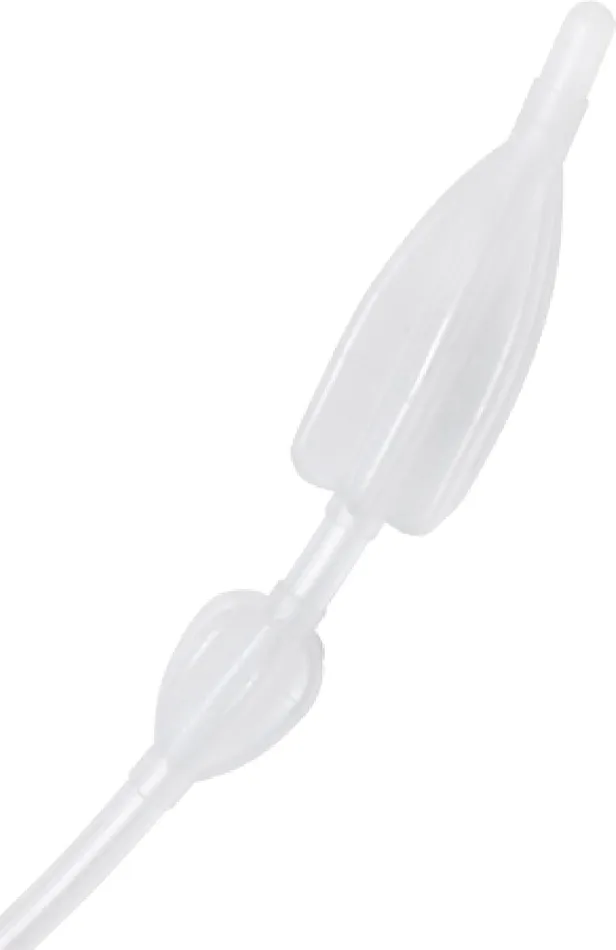 Anal XR Brands Silicone Double Bulb Nozzle Clear Sex Adult Pleasure Orgasm