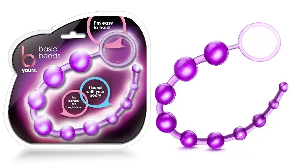 B Yours Basic Beads Purple Blush Anal