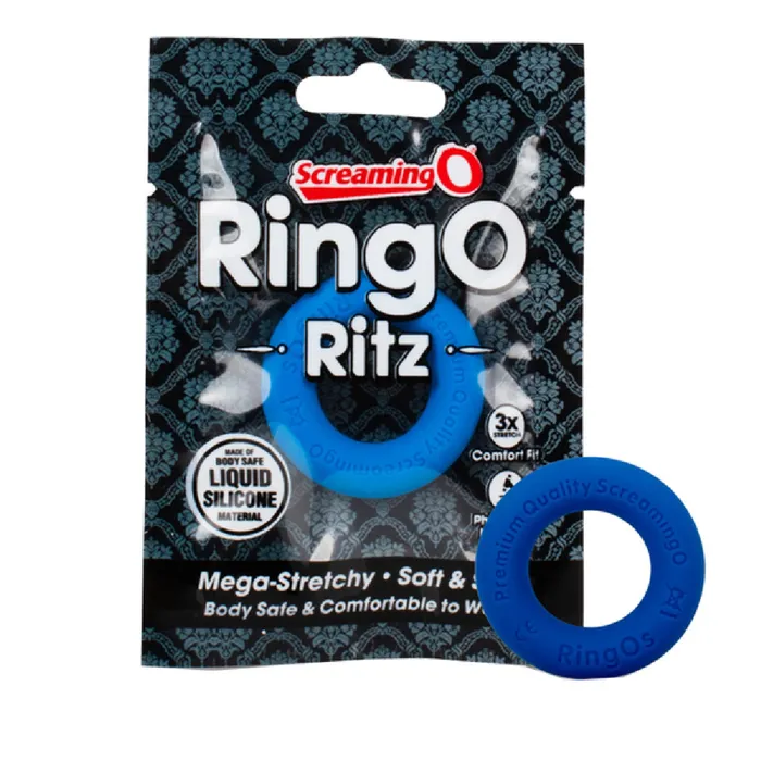 Couples Screaming O RingO Ritz Blue Cock Ring Bondage Sex Adult Pleasure Orgasm Couples Screaming O RingO Ritz Blue Cock Ring Bondage Sex Adult Pleasure Orgasm