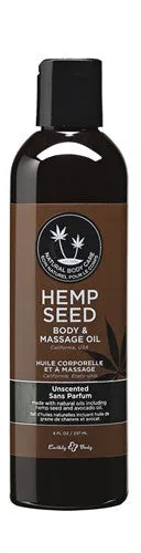 Earthly Body Couples Unscented Massage Oil 8 Oz