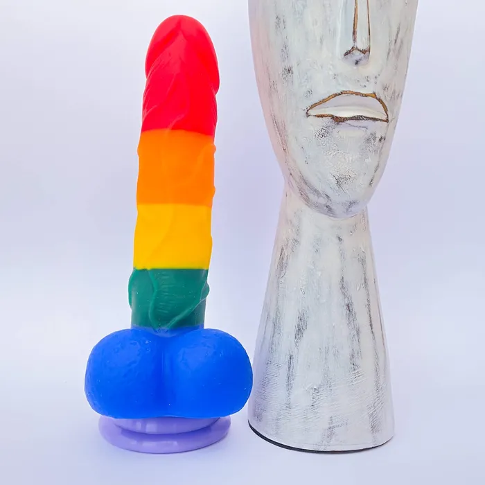 Eccentric Playroom Essentials Female Sex Toys Colorful Rainbow Dildo With Suction Cup 21cm Eccentric Playroom Essentials Female Sex Toys Colorful Rainbow Dildo With Suction Cup 21cm