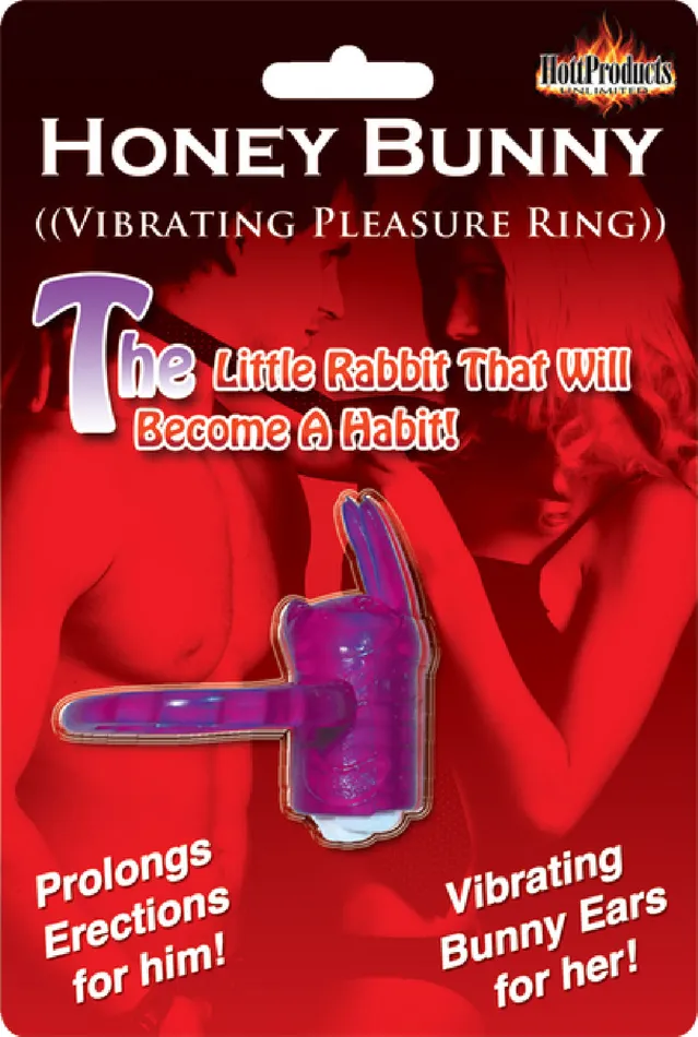 Hott Products Unlimited Vibrators Honey Bunny Vibrating Ring Purple Sex Toy Adult Pleasure Hott Products Unlimited Vibrators Honey Bunny Vibrating Ring Purple Sex Toy Adult Pleasure