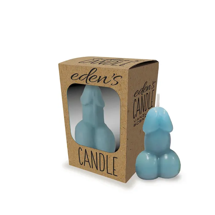 Little Genie Vibrators Edens Penis Candle Blue Little Genie Vibrators Edens Penis Candle Blue
