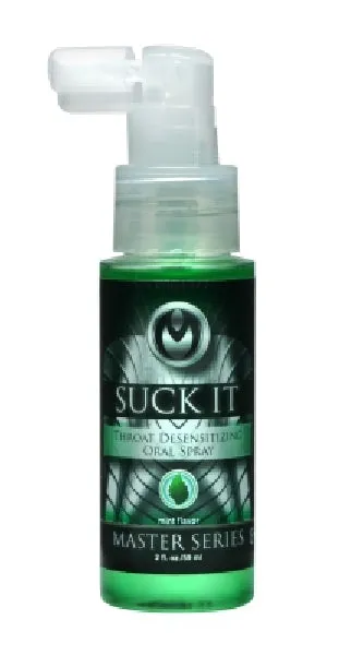 Master Series Male Sex Toys Suck It Throat Desensitizing Oral Sex Spray 2oz59ml Master Series Male Sex Toys Suck It Throat Desensitizing Oral Sex Spray 2oz59ml