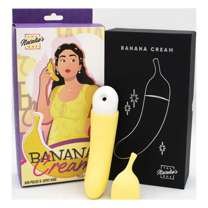 Natalies Toy Box Banana Cream Air Pulse GSpot Vibrator Vibrators