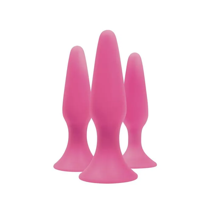 NS Novelties Anal Sliders 3Pc Anal Trainer Kit Pink