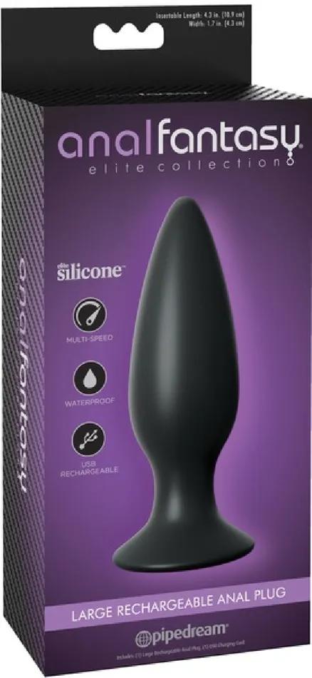 Pipedreams Large Rechargeable Anal Plug Male Sex Toys