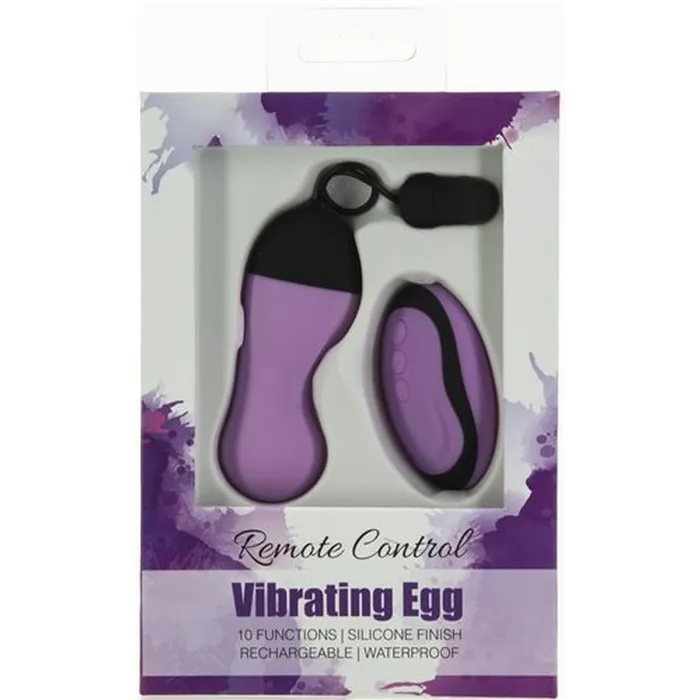 PowerBullet Female Sex Toys Remote Control Vibrating Egg Purple