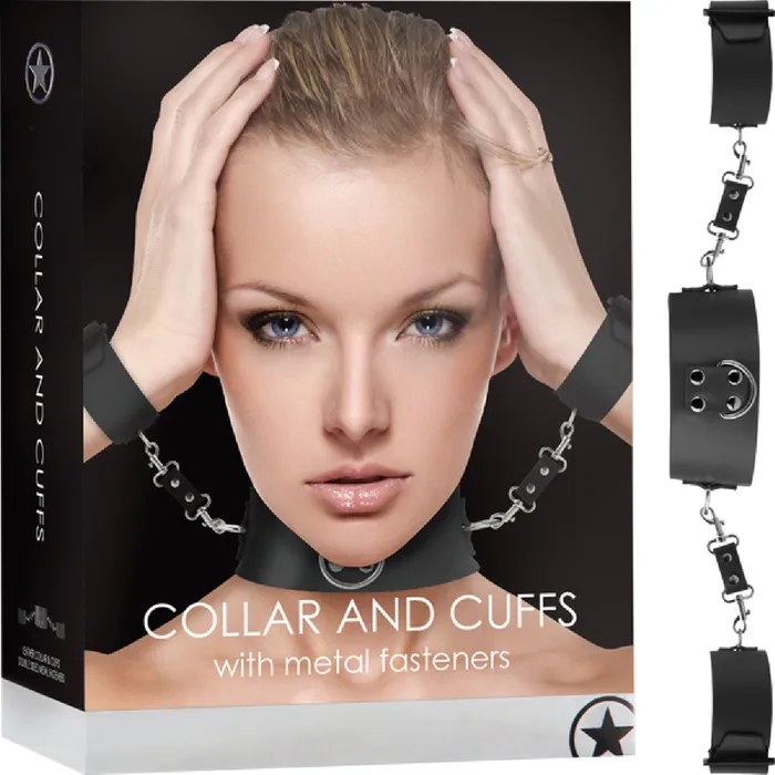 Shots Media Couples Collar With Cuffs Black Sex Toy Adult Pleasure