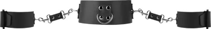 Shots Media Couples Collar With Cuffs Black Sex Toy Adult Pleasure