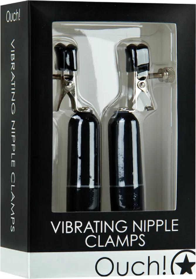 Shots Media Couples Vibrating Nipple Clamps Black Bondage Vibrator Sex Toy Adult Orgasm