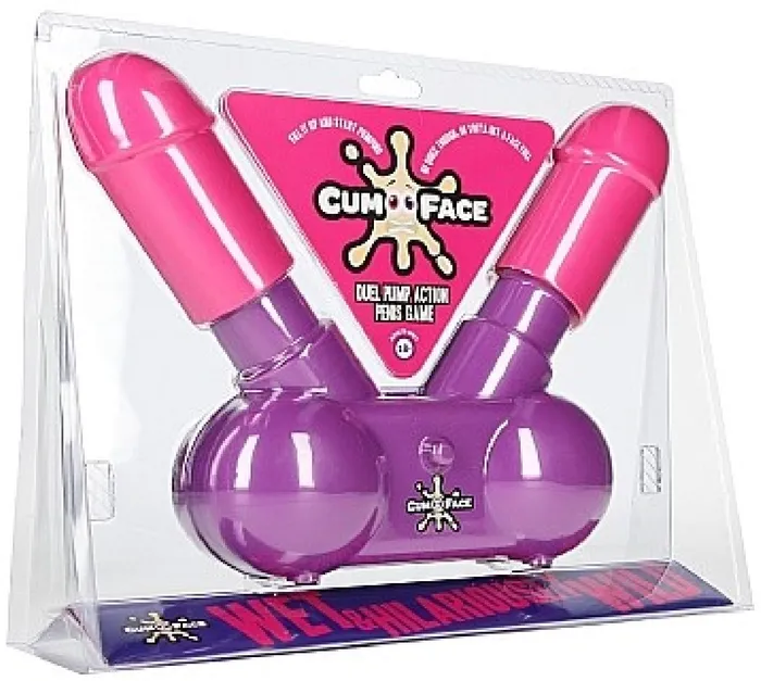 Shots Media Cum Face Duel Pump Action Penis Game Male Sex Toys