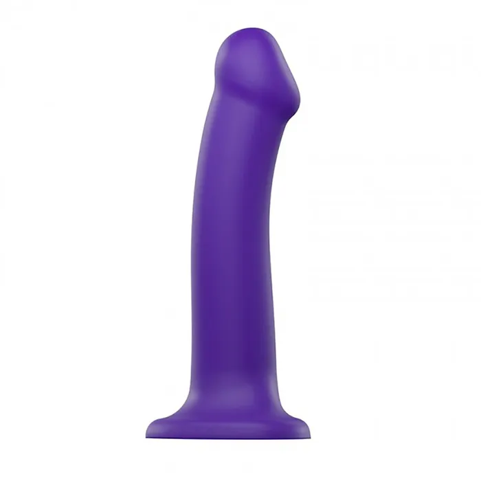 StrapOnMe StraponMe Bendable Dual Density SemiRealistic Dil Purple Female Sex Toys
