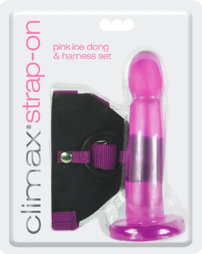StrapOn Pink Ice Dong Harness Set Sex Adult Pleasure Orgasm Topco Sales Female Sex Toys StrapOn Pink Ice Dong Harness Set Sex Adult Pleasure Orgasm Topco Sales Female Sex Toys