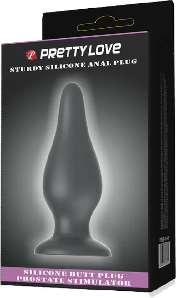 Sturdy Silicone Anal Plug Black Sex Adult Pleasure Orgasm Pretty Love Anal