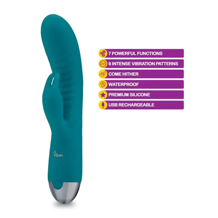 Viben Viben Alluring Come Hither Rabbit Vibe Ocean Vibrators